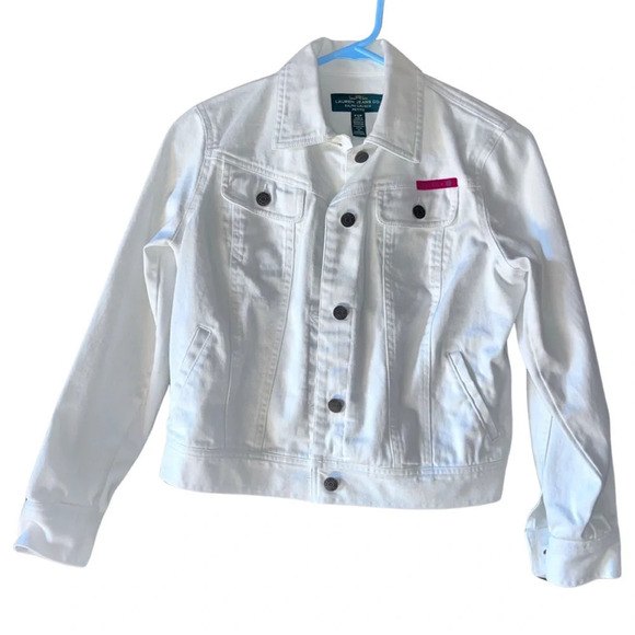 Ralph Lauren White Denim Jacket - Picture 2 of 6
